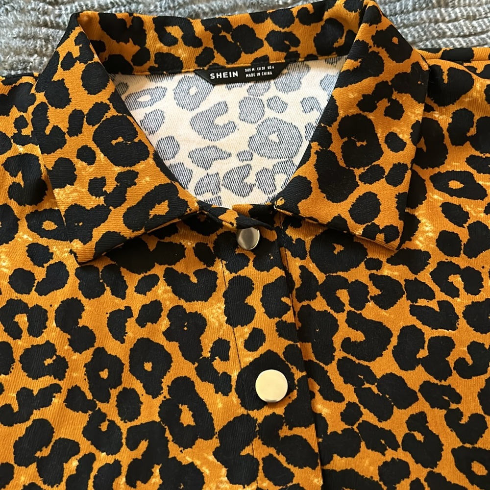 Medium SHEIN Leopard Print Jacket - Picture 2 of 4